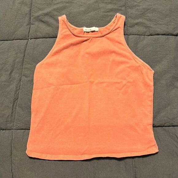 Love Culture Orange Crop Top Tank - Picture 1 of 4